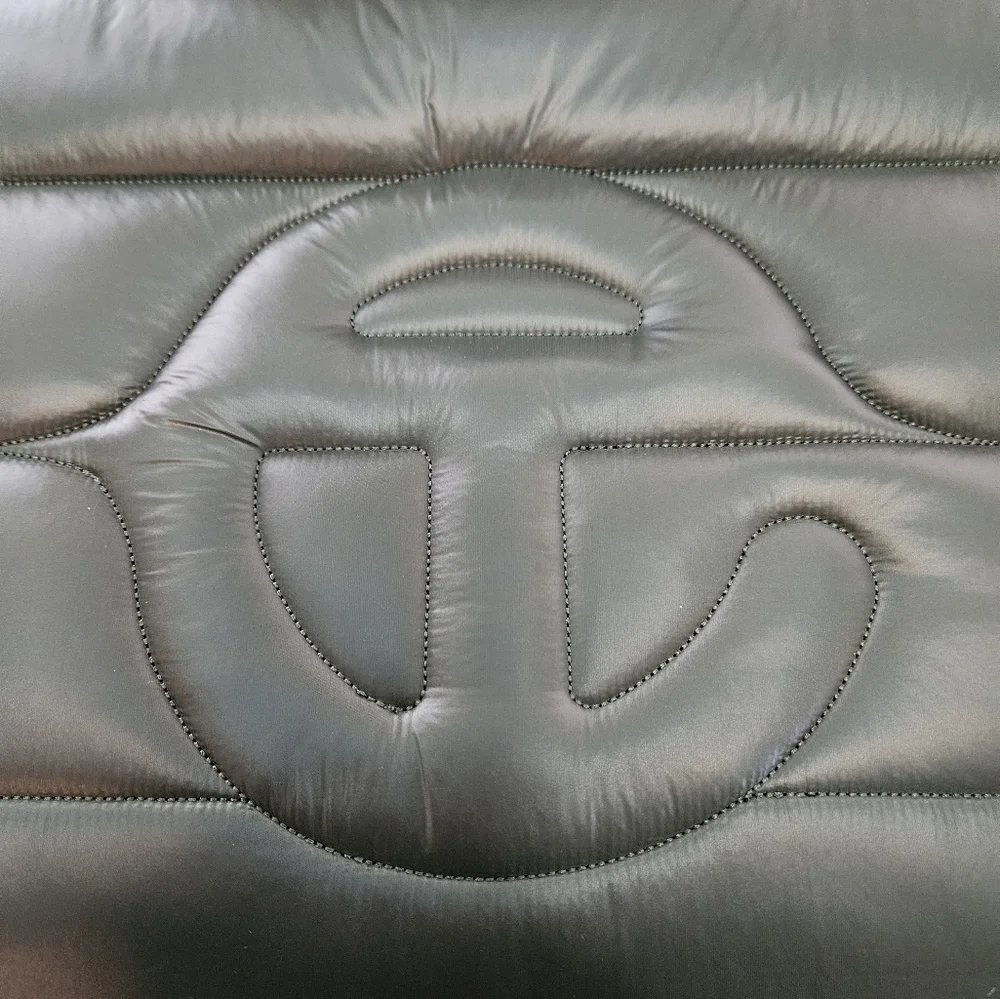 Telfar Moose Knuckles Army Green Puffer Medium Shopping Bag - Picture 3 of 8